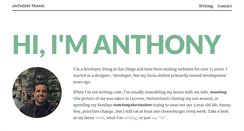 Desktop Screenshot of anthonytrama.com