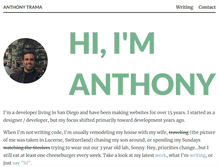 Tablet Screenshot of anthonytrama.com